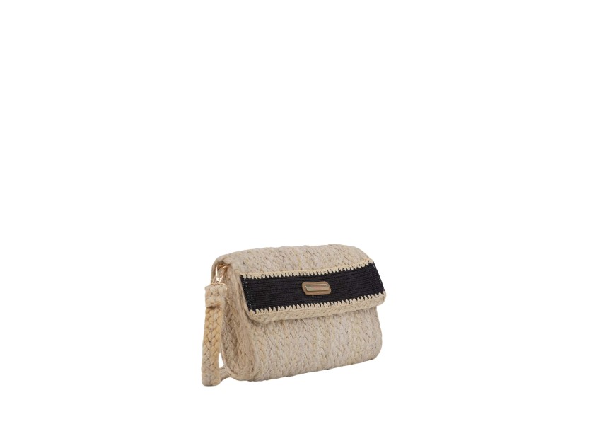 Cartera de yute  con bandolera SELMA
